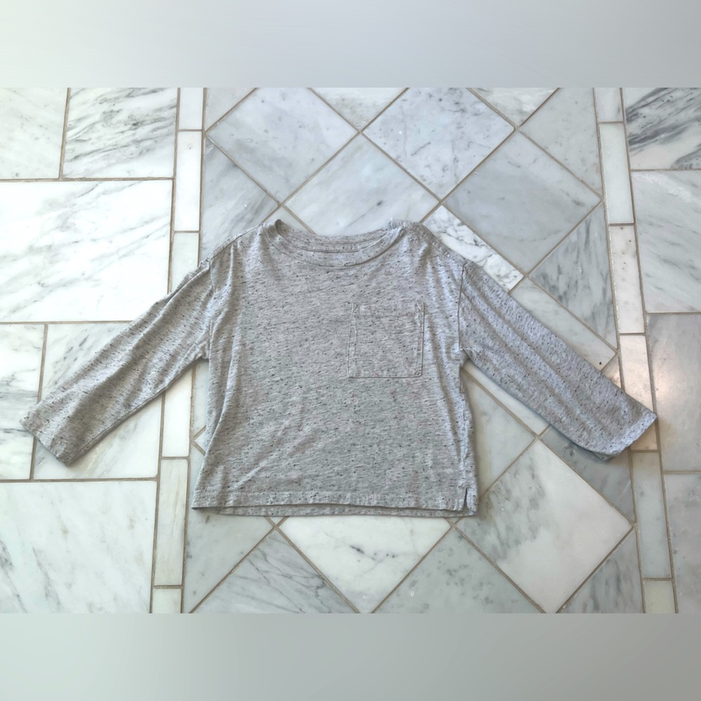 H&M Bundle of Long Sleeve Shirts toddler boys size 3-4T,grey, beige and yellow.